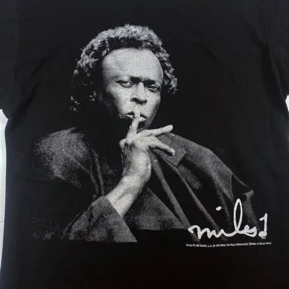 NWOT Miles Davis Photo Tee Shirt Black, Size XL - Picture 2 of 2